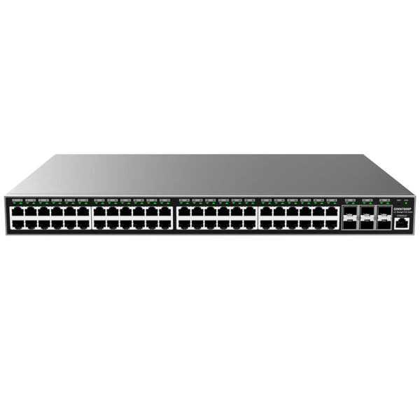 Commutateur réseau PoE géré Grandstream GWN7806P d'entreprise de couche 2+, 48 x GigE, 6 x SFP+