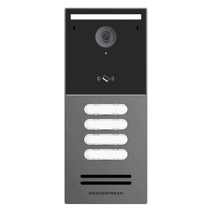 Front view of Grandstream GDS3726Q Smart IP Video Door Station with 4 Quick Keys.