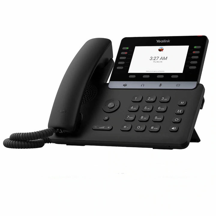 Yealink MP55 E2 is a Hybrid SIP & Microsoft Teams IP Phone powered by Android 15 with a 4.3" color screen, built-in dual-band Wi-Fi 6 / BT 5.0, and AI Noise Cancellation by Voicedepot.ca.