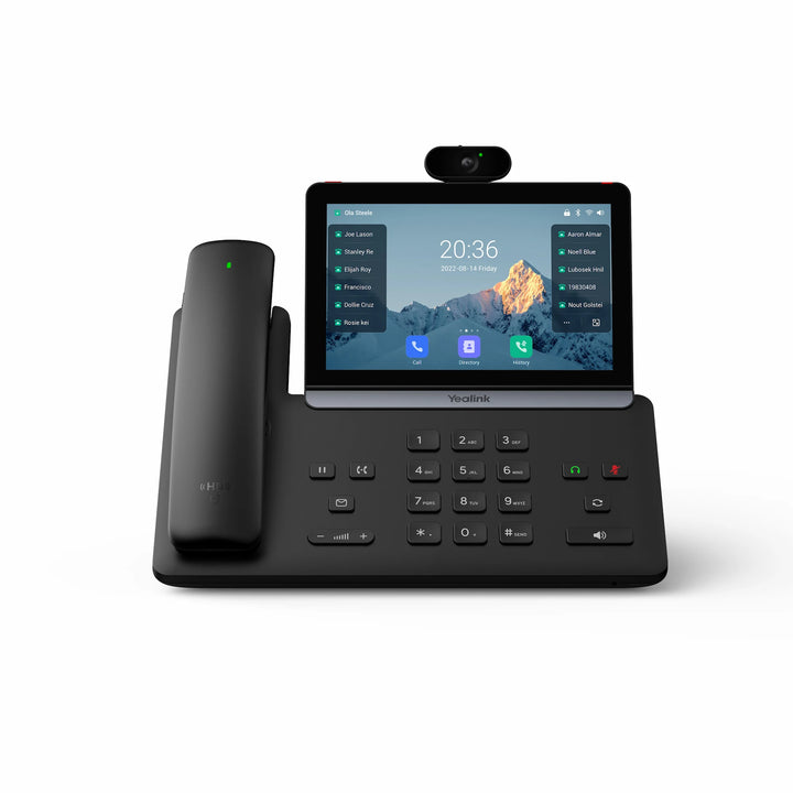 Yealink SIP-T88V PRO smart video phone package featuring the BTH88 wireless handset and integrated 5MP camera.