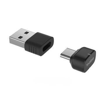 Yealink BH76 Plus UC certified wireless Bluetooth headset with microphone, USB-A and USB-C adapters