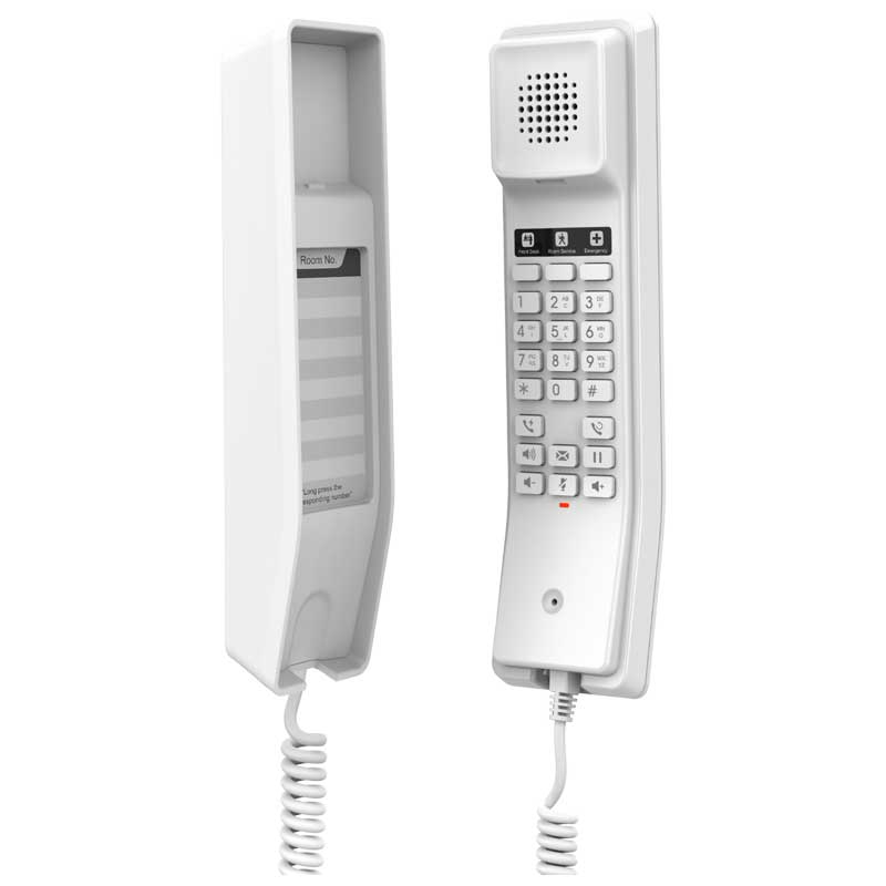 Grandstream GHP610W Compact Hotel Phone w/ built-in WiFi – White
