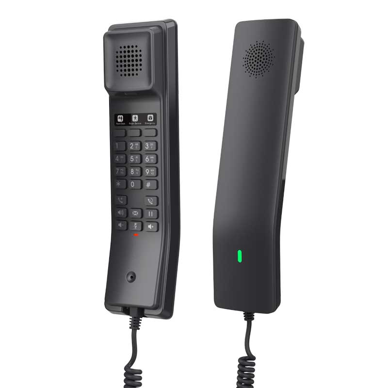 Grandstream GHP611 Compact Hotel Phone – Black