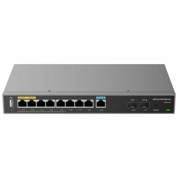 Grandstream GWN7003 Multi-WAN Gigabit VPN Wired Router, 9xGigE, 2xSFP