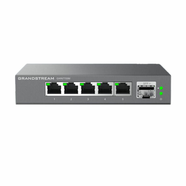 Grandstream GWN7700M Commutateur 2.5 Multi-Gigabit non géré, 5 x 2.5 GigE, 1 x SFP+