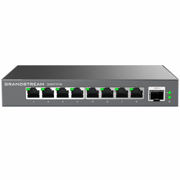 Commutateur Multi-Gigabit non géré Grandstream GWN7701M 2.5, 8 x 2.5 GigE, 1 x SFP+