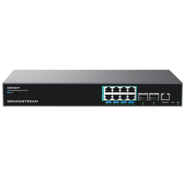 Commutateur réseau PoE multigigabit géré de couche 3 d'entreprise Grandstream GWN7821P