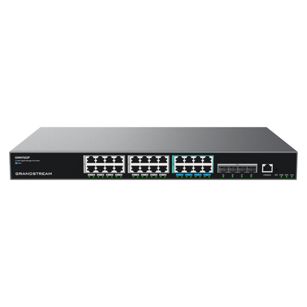 Switch réseau PoE multi-gigabit géré de couche 3 Grandstream GWN7822P pour entreprises