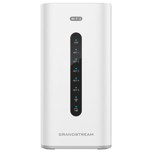 Grandstream GCC6010W PBX IP intégré (10 utilisateurs, 4 appels simultanés) + pare-feu de qualité entreprise + routeur VPN + 2 x 2,5 Gb, 5 x commutateur réseau GigE + point d'accès WiFi 6
