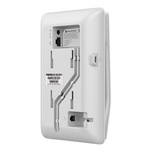 Grandstream GHP620 white IP hotel phone with HD audio, 2 SIP accounts, PoE support, programmable keys, and compact design for hotels, apartments, and healthcare.