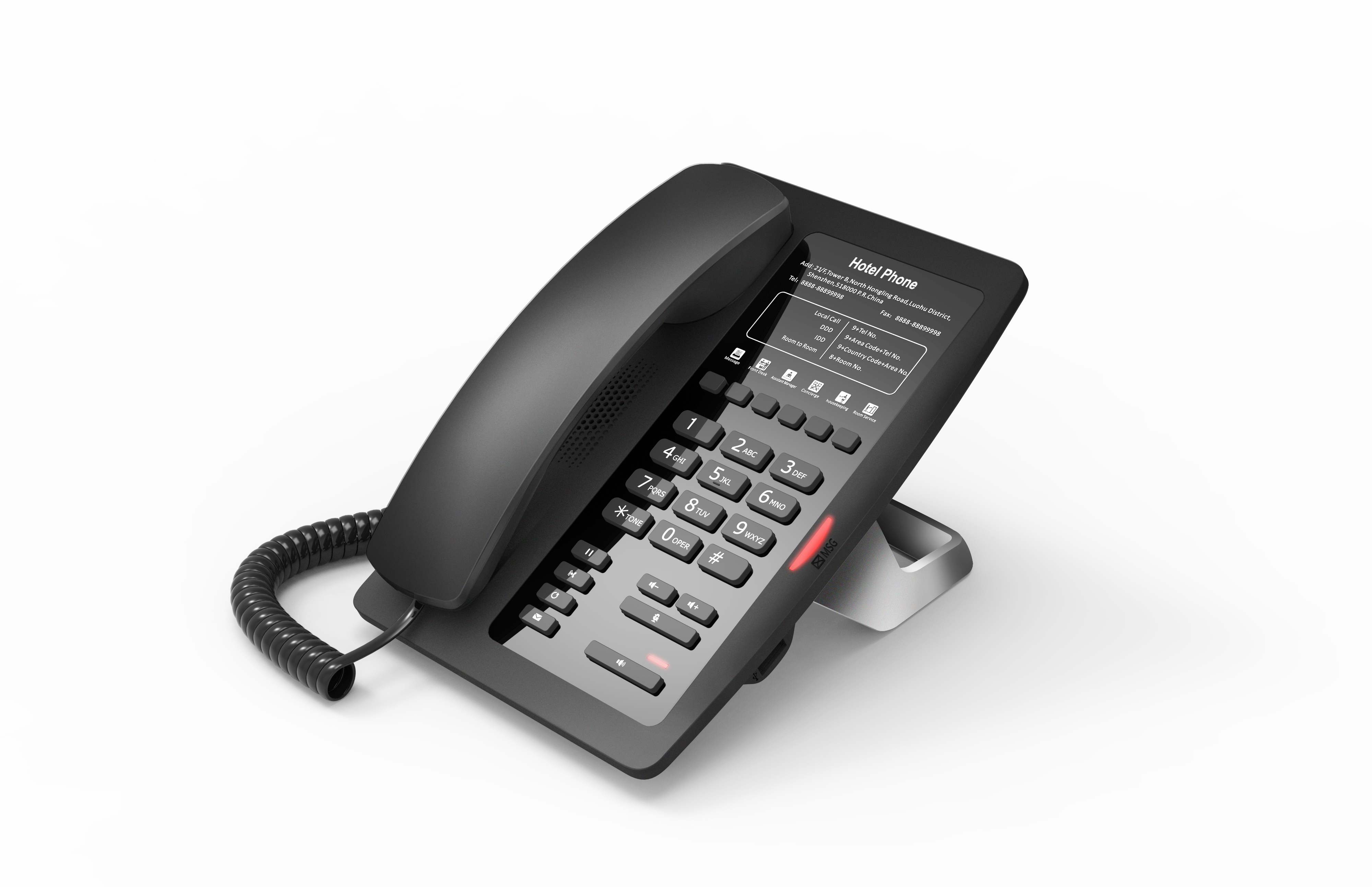 Fanvil H3W WiFi Hotel IP Phone in Black