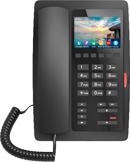 Téléphone d'hôtel Fanvil H5W WiFi noir