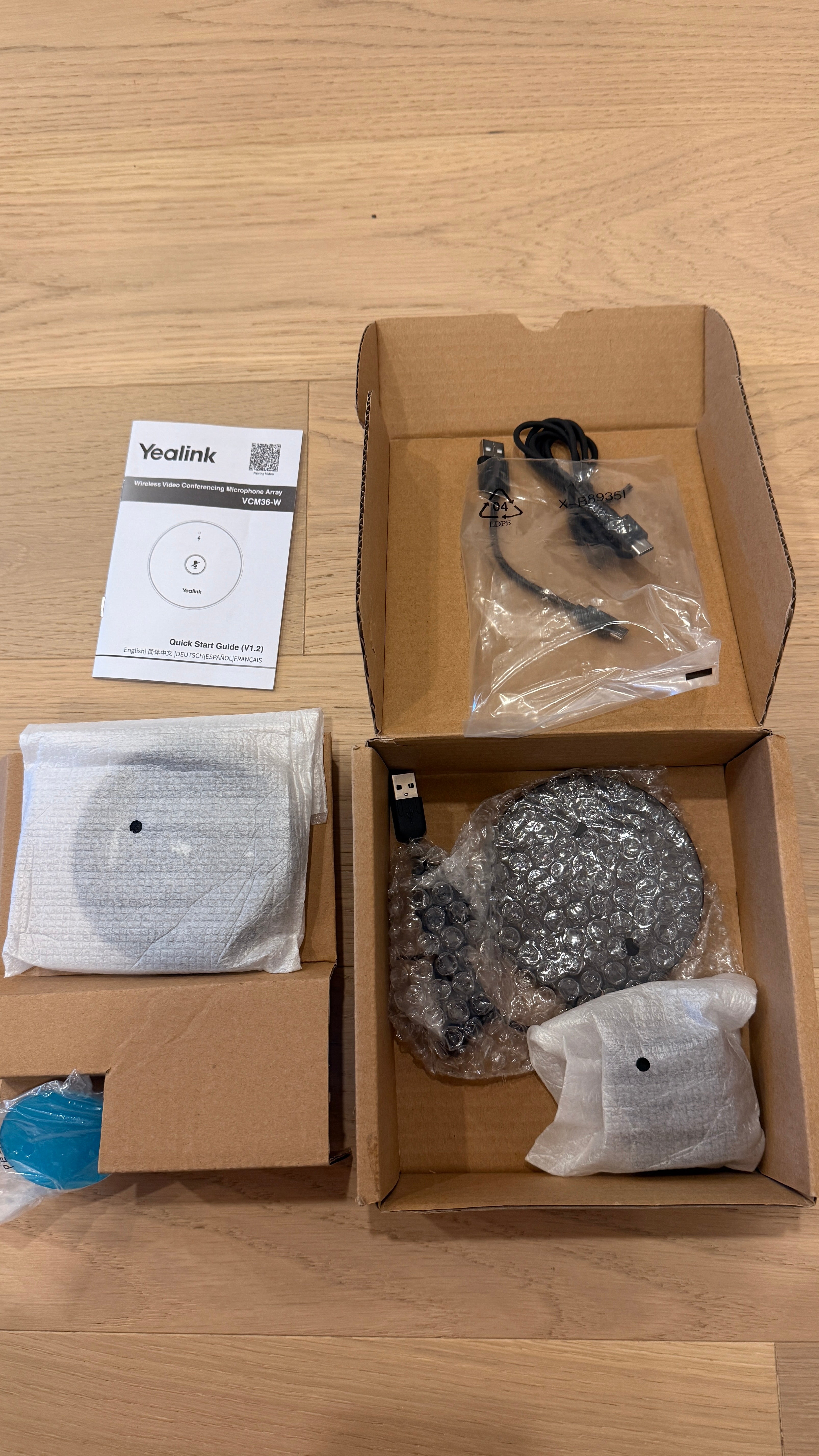 Yealink VCM36-W Package – 1303143-New-in-Open-Box