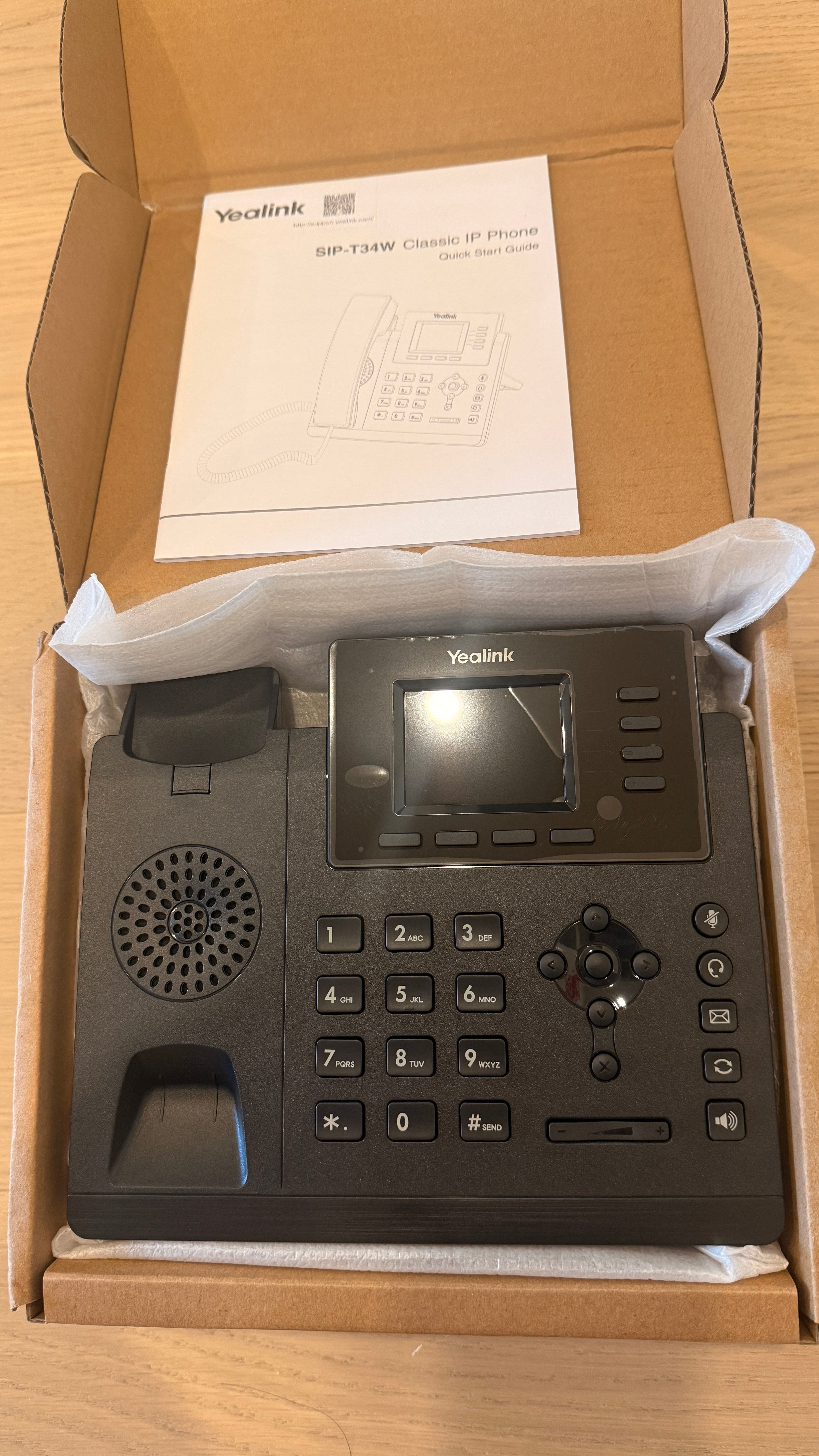 Yealink SIP-T34W 4-Line PoE VoIP Phone (New-in-Open-Box)