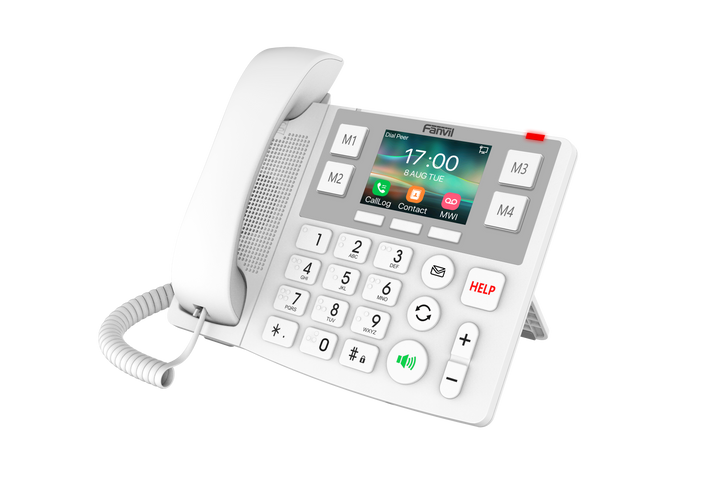 Téléphone IP Fanvil X305 à grosses touches - Wi-Fi, Bluetooth, Audio HD pour les soins de santé et les seniors