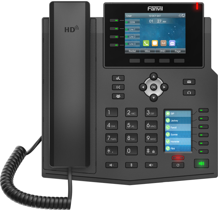 Téléphone IP Fanvil X5U-V2 milieu de gamme 16 lignes