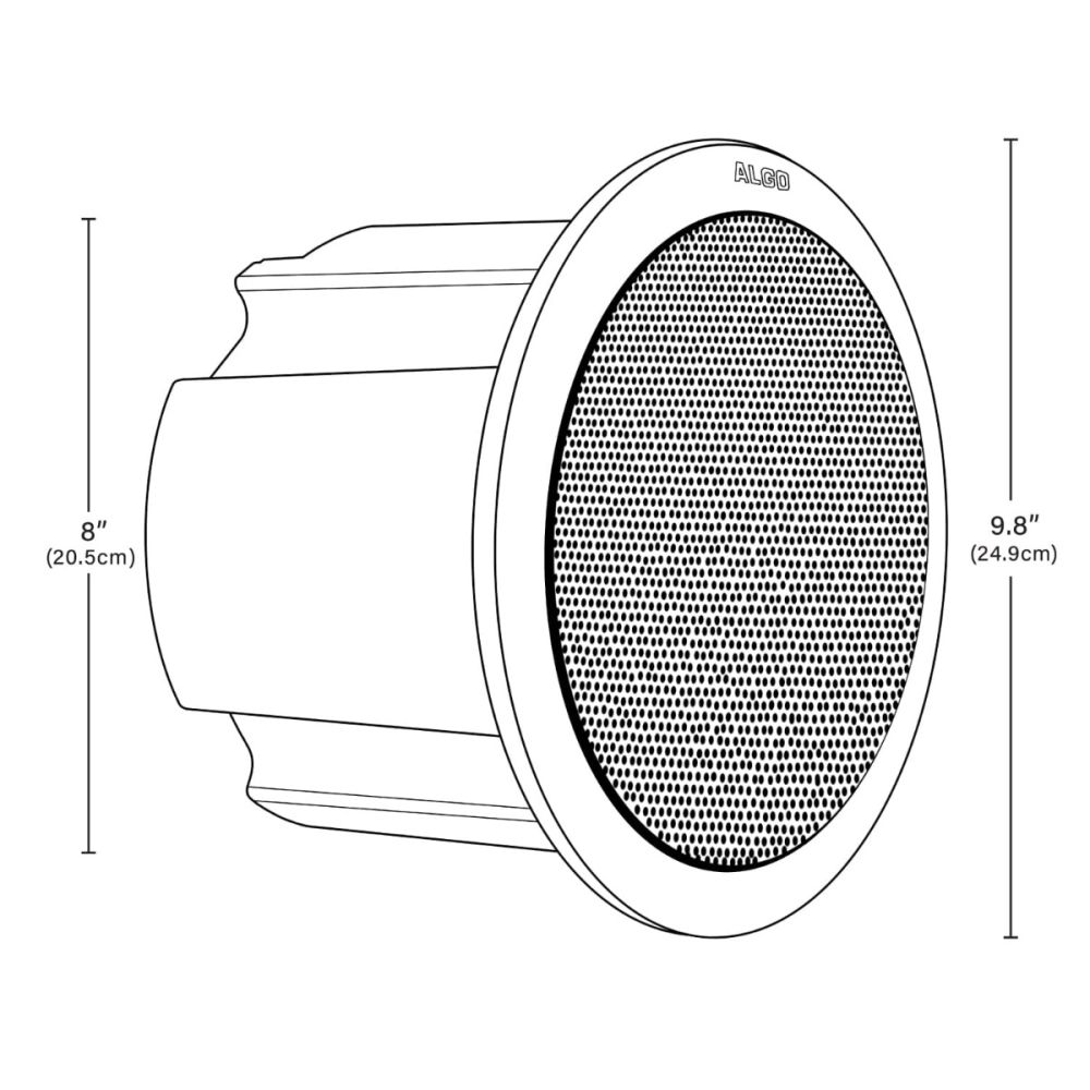 Algo 8198 SIP PoE+ Ceiling Speaker
