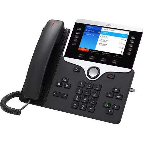 Cisco 8841-3PCC-K9 IP phone is a high-end, business-class VoIP phone specifically designed for use with third-party call control (3PCC) systems.