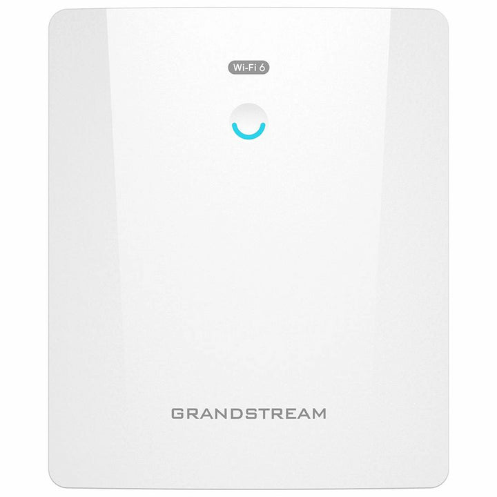 Grandstream GWN7664ELR high-performance outdoor Wi-Fi 6 access point with 6Gbps throughput and 300m range.