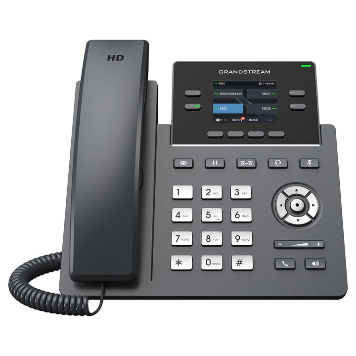 Téléphone IP de qualité opérateur Grandstream GRP2612P 4 lignes avec PoE