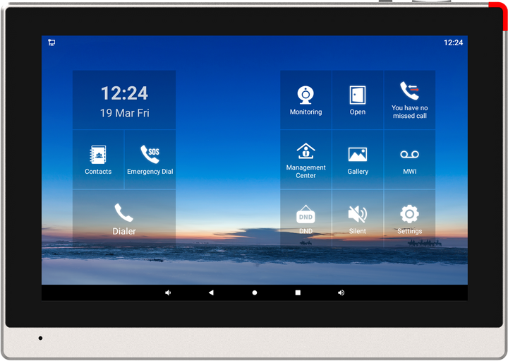 Interphone et poste d'interphonie intérieur Android à écran tactile Fanvil i56A