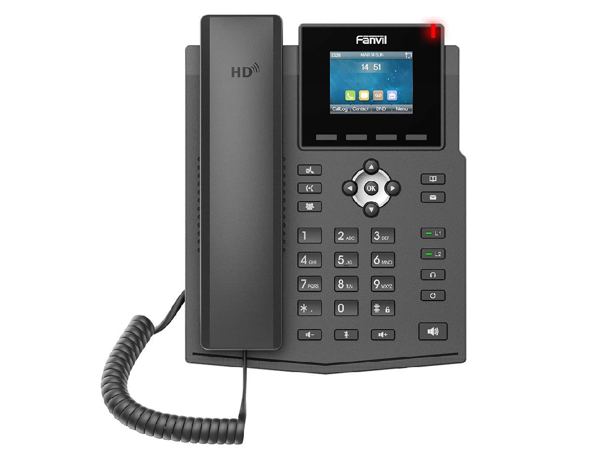 Fanvil X3SP 2 lines Entry Level Color Display Phone with HD, POE