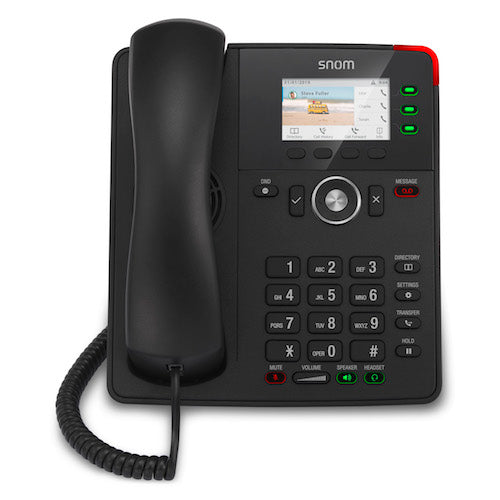 Téléphone de bureau SIP couleur d'entrée de gamme Snom D717