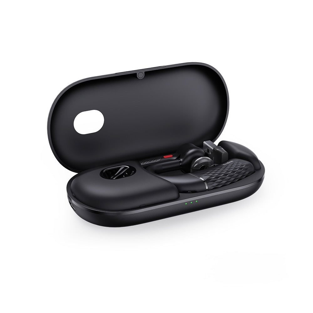 Yealink BH71 Pro Mono Bluetooth wireless headset USB-C/A with 4-mic noise cancellation and portable charging case. Teams Certified for Microsoft Teams.