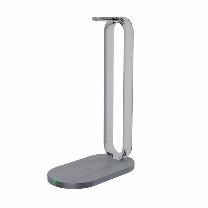 Yealink BHC76 multifunctional wireless charging stand for BH76 Plus headsets and Qi-compatible mobile phones at Voicedepot.
