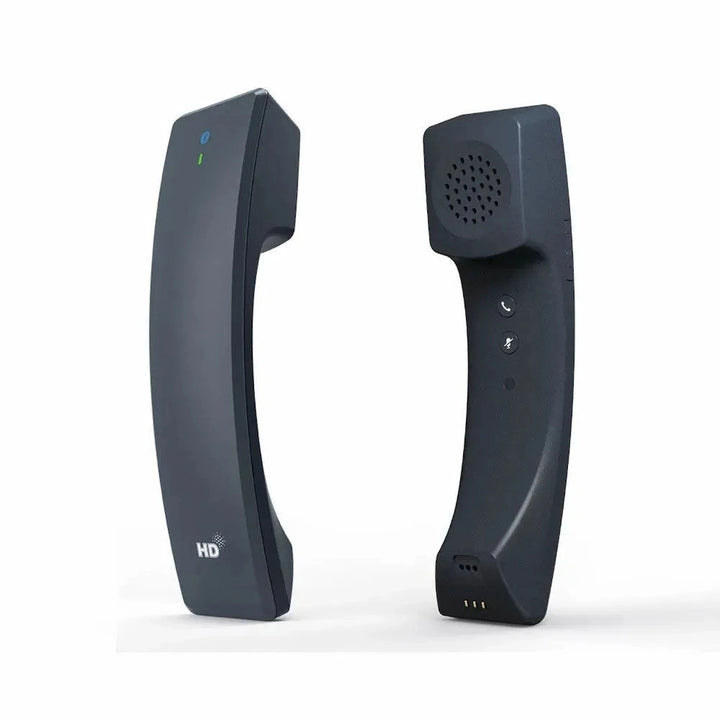 Front and back view of Yealink BTH88 Bluetooth wireless handset for Yealink T88W PRO and T88V PRO IP Phones. 