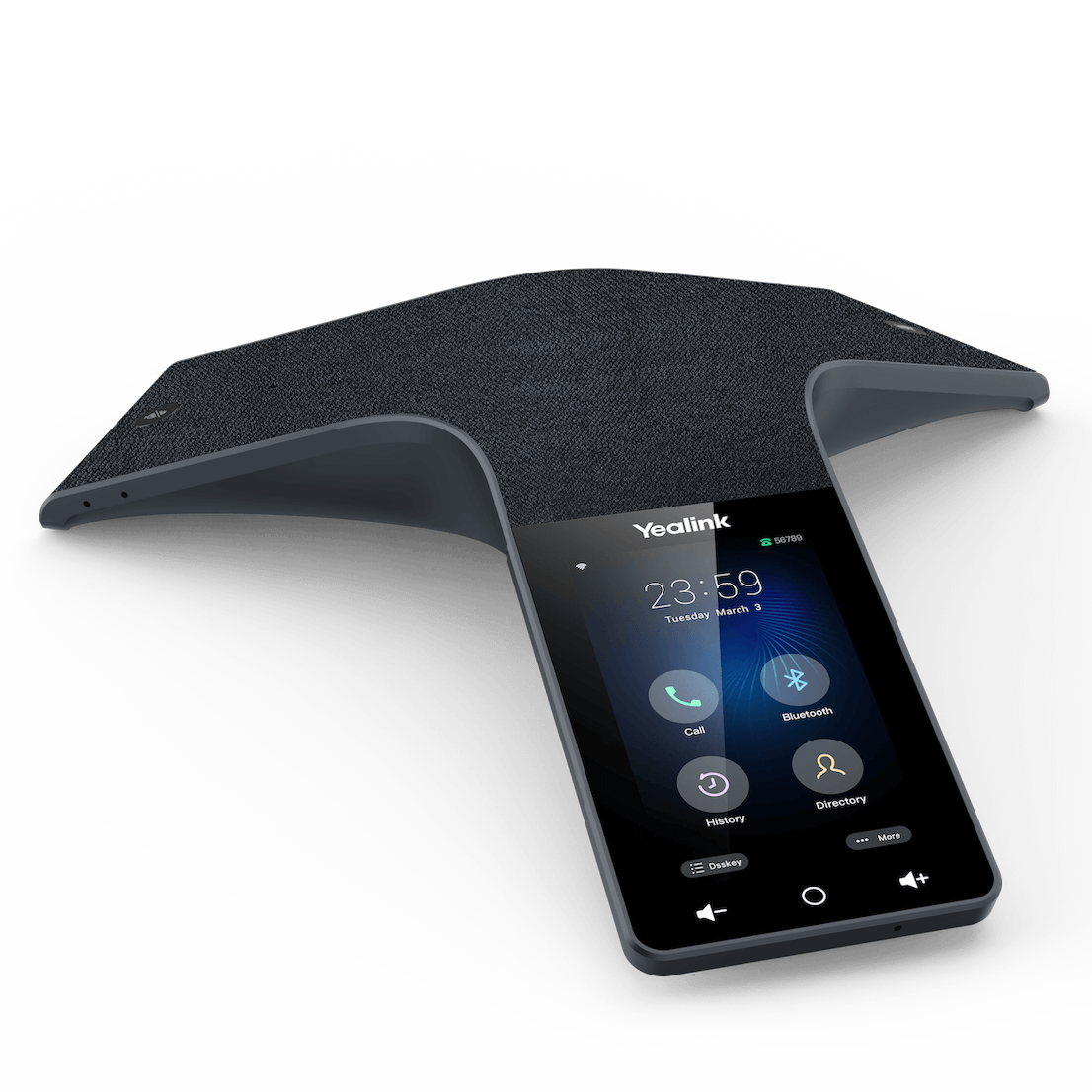 Yealink CP925 HD Conference Phone with 4-inch touch screen for small and medium rooms.