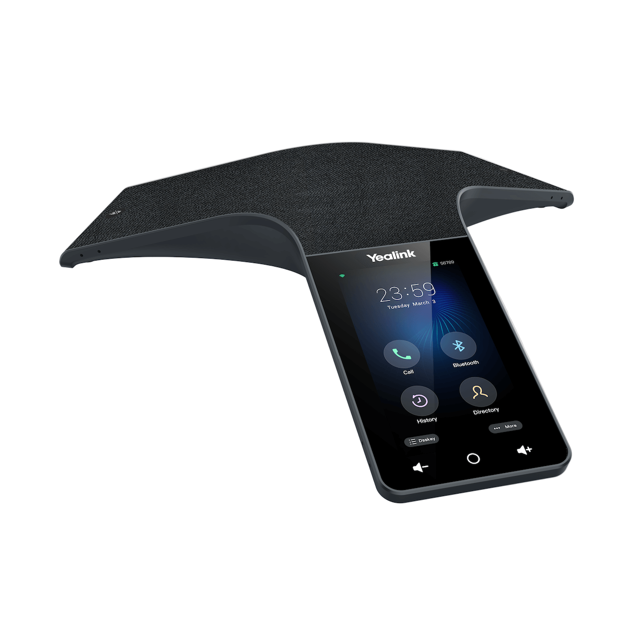 Yealink CP965 Teams conference phone with built-in 12-microphone array, 360-degree voice
pickup.