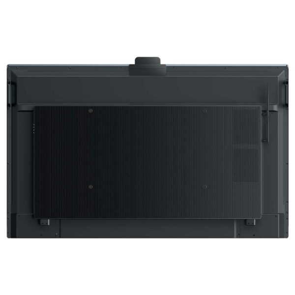 Yealink MeetingBoard 65 Pro All-in-One 4K collaboration display featuring the Triple-Eye 50MP camera system, certified for Microsoft Teams and Zoom.