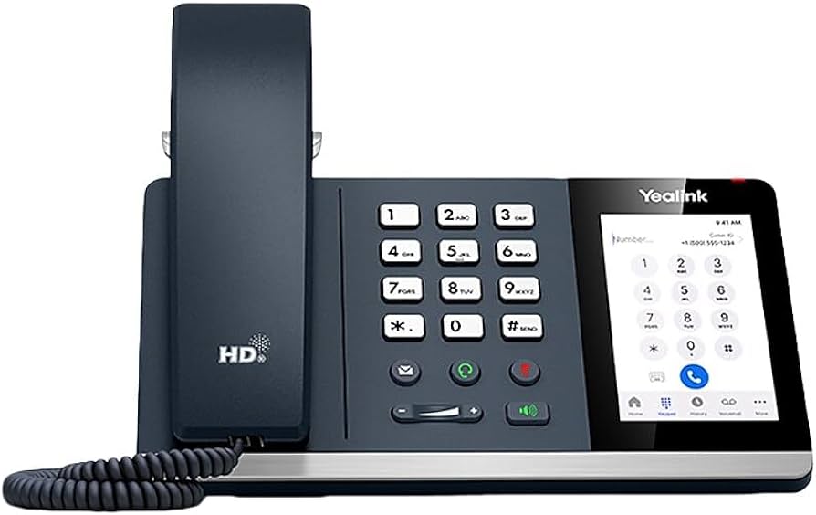 Yealink MP54 Microsoft Teams desk phone with 4-inch touch screen and HD audio