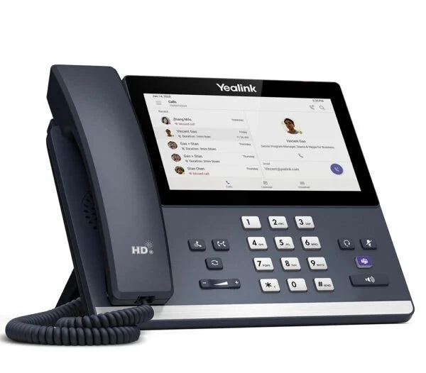 Yealink MP56 E2 Teams IP Phone featuring built-in dual band WiFi and Bluetooth 5.2.