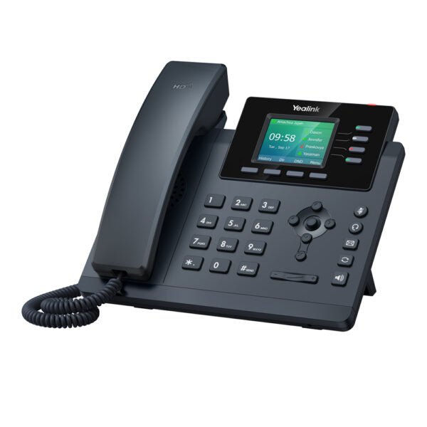 Yealink SIP-T34W 4-line IP phone with color display, built-in dual-band Wi-Fi and 5-way conferencing