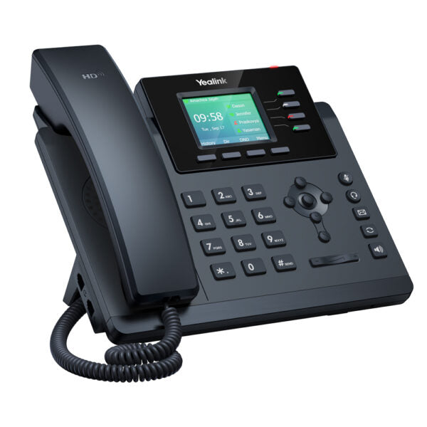 Yealink SIP-T34W 4-line IP phone with color display, built-in dual-band Wi-Fi and 5-way conferencing