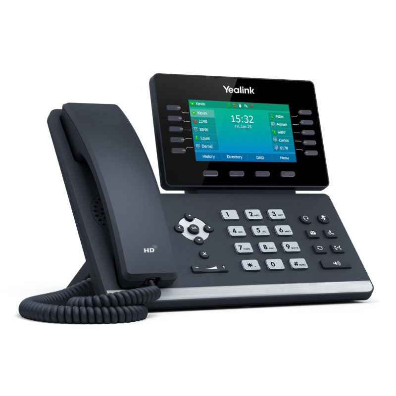 Yealink SIP-T54W Prime Business IP Phone with adjustable 4.3-inch color display, Bluetooth and Wi-Fi