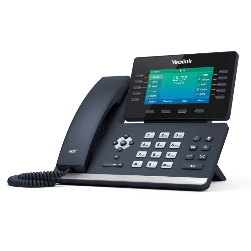 Yealink SIP-T54W Prime Business IP Phone with adjustable 4.3-inch color display, Bluetooth and Wi-Fi