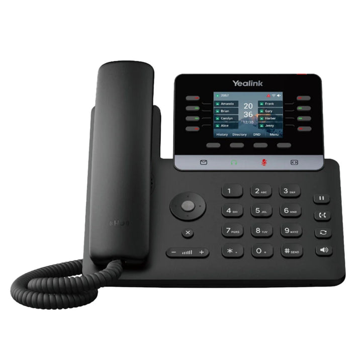 Yealink SIP-T73W 12-line IP phone, featuring built-in Wi-Fi 6 and Bluetooth 5.0 for a secure wireless office.