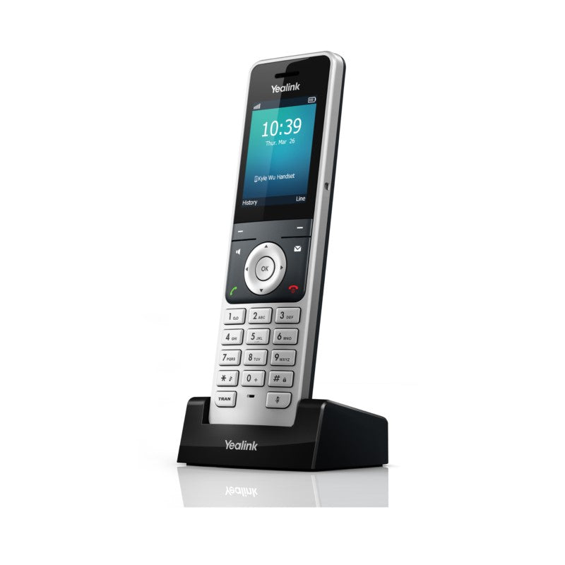 Yealink W56H DECT wireless handset with 2.4-inch color screen, HD audio, and long battery life