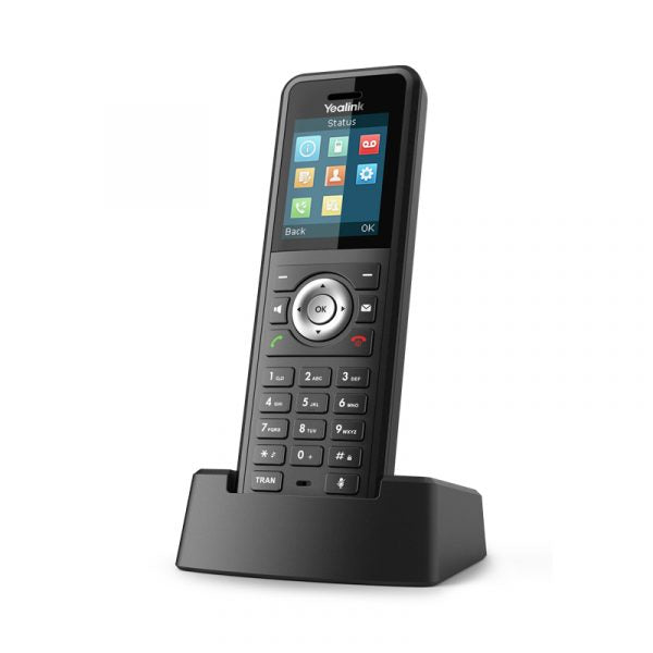 Yealink W59R rugged DECT wireless handset with IP67 rating, vibration alarm, and Bluetooth connectivity