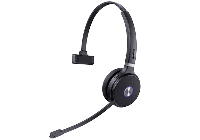 Yealink WH62 DECT wireless headset with base station, Mono Teams version V3 with telephone cable