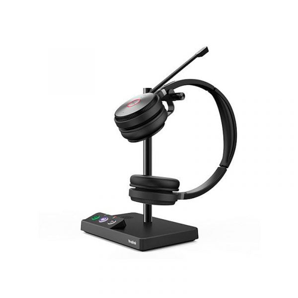Yealink WH62 DECT wireless headset with base station, Dual Teams version V3 with telephone cable