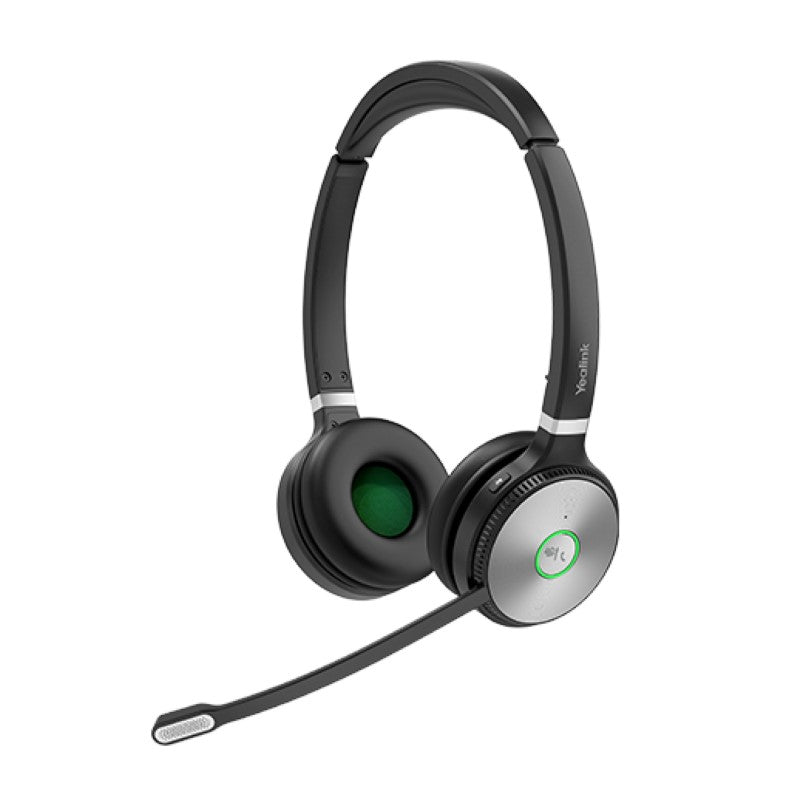 Yealink WH62 DECT wireless headset with base station, Dual Teams version V3 with telephone cable