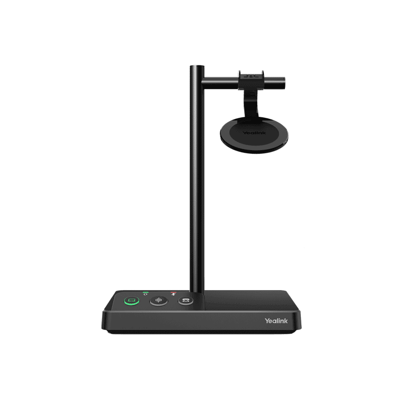 Yealink WH62 DECT wireless headset with base station, Dual UC version V3 with telephone cable
